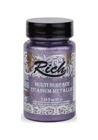 Resim Rich Multi Surface Titanium Metalik Boya 90 Cc. N 2576 Pudra Mor 