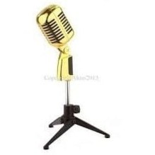 Resim D-Sound Ds-55 Copper Nostaljik Mikrofon 