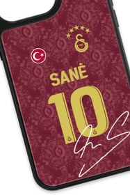 Resim Galatasaray Leroy Sane 3. Forma İmzalı Cam Telefon Kılıfı - iPhone 13 Pro 