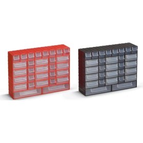 Resim AyrStore Portbag PH02 Hobby Çekmece Seti Kırmızı 
