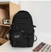 Resim Topshop1 Gao Laı Fashıon Trendy Naylon Siyah Sırt Çantası Öğrenciler İçin Kontrast Renk Tasarımı Ayarlanabilir Askılar Fermuarlı Ortaokul Lise Üniversite Siyah 