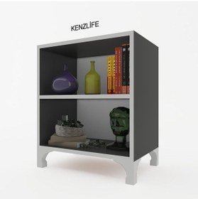 Resim Kenzlife Kitaplık Tuğçe 068 060 020 Gri Ayaklı Mutfak Dolabı Banyo Ofis Ayakkabılık Kiler 