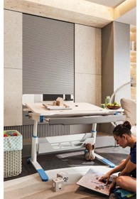 Resim Sirius Standart Yükseklik Ve Eğim Ayarlı, Bilgisayar Ve Oyuncu Masası, Ofis Ve Çalışma Masası Mavi Gri 