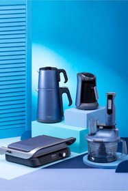 Resim Arzum 5 Parça Çeyiz Seti – Blender, Tost Makinesi, Çaycı, Kahve Makinesi, Paslanmaz Çelik Okyanus Mavi 