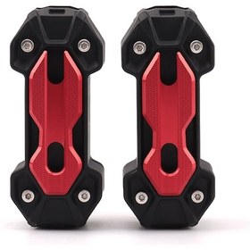 Resim Tenfowee Evrensel Motosiklet Çarpma Koruyucusu 22/25mm, Kırmızı Renk, Dayanıklı Abs+alüminyum Malzeme 