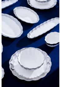 Resim Acar Marlene Silver 6 Kişilik 37 Parça Kahvaltı Takımı Beyaz 