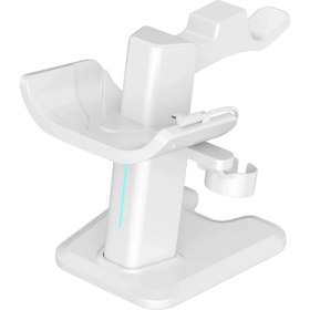 Resim Quartz Realm Meta Quest 3 Kulaklık Denetleyicisi Için Şarj Dock, Meta Quest 3 Şarj Standı Için Mount Station Vr Ekran Standı (Yurt Dışından) 