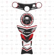 Resim Redline Grafik CBR 600F Gidon Pad Mesnet Pedi Karbon Siyah Kırmızı Özel-2003-07 