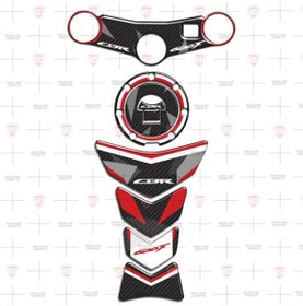 Resim Redline Grafik CBR 600F Gidon Pad Mesnet Pedi Karbon Siyah Kırmızı Özel-2003-07 