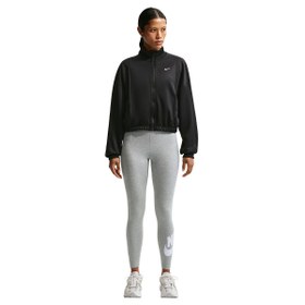 Resim Nike Sportswear Classics High-Waisted Graphic Kadın Gri Günlük Stil Tayt DV7791-063 
