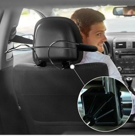 Resim Oto Koltuk Arkası Krom Elbise Askısı Araç Içi Portatif Ceket Askısı 