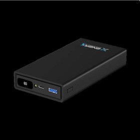 Resim Enerx Enr-p20188dt Powerbank 20.000 Mah Dijital Ekranlı Fenerli Usb+type-c 4.5a Beyaz Siyah 