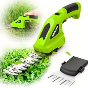 Resim Taşınabilir 2'si 1 Arada Elektrikli El Tipi Çit Makası ve USB Şarj Edilebilir 2000mAh Pil ile, Çim ve Bahçe Bakımı için Ergonomik Tasarım, Yeşil ve Siyah, Profesyoneller ve Ev Sahipleri için Kolay Kullanım, Elektrikli Çit Makası, Ev Bahçe Aracı, Rahat Tutma Sapı, Dayanıklı Yapı 