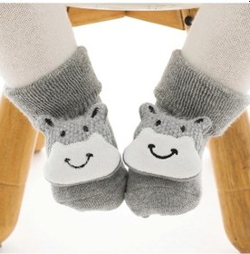 Resim Novahub Sarı Sevimli Tavşan Bebek Çorap Kış Sıcak Zemin Çorap Bebek Kız Erkek Bebek Yumuşak Pamuk Kaymaz Yürümeye Başlayan Çocuk Çorap 1-3 Yıl Sarı - 1 - 3 Yaş Sarı 