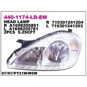 Resim Depo-440-1174l-ld-em - Far Mercedes W169 Sol 08-11 