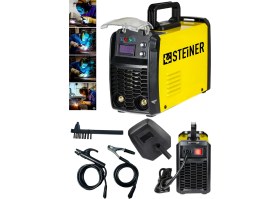 Resim Steiner 250 Amper Inverter Mega Stick Çift Kartlı Hava Soğutmalı Dijital Göstergeli Çanta Kaynak Makinesi 