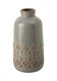 Resim Mudo Home Ashen Seramik Vazo 16x31 Cm Gri 