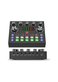 Resim Canlı Web Yayını İçin Ses Mikseri Kondanser Mikrofon Paketi Canlı Stüdyo 