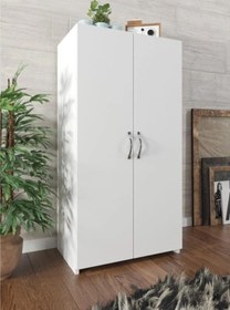 Resim Kzy Mobilya Çok Amaçlı Dolap 110 cm Beyaz 