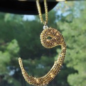 Resim TASARIM ARABAM ATİKE ELİF AKIN Gold Taşlı Vav Dikiz Süsü 