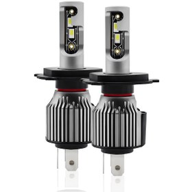 Resim Honmex A6 H4/9003 120w 6500k Led Far Ampulü, Ip68 Su Geçirmez, 12000lm Parlaklık, Çiftli Paket, Uçak Alüminyum Vantilatörlü Soğutma 