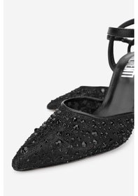 Resim Valmenti Xaz Kadın Siyah Vegan Topuklu Ayakkabı 613 27289 Bn Ayk Y24 Siyah Deri 