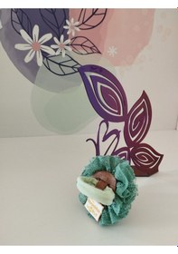 Resim Papyonbebek0 Ponpon Toka - Yeşil - Organik & El Yapımı Yeşil 