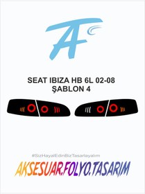 Resim aksesuar folyo tasarım Seat İbiza Hb-6 2002-2008 Stop Folyo 