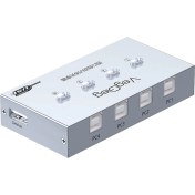 Resim Mena Rise Usb 2.0 Anahtarlı 4 Portlu Yazıcı Printer Çoklayıcı Sharing Switch 