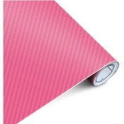 Resim Pembe-30x127cm-3d Renkli Karbon Fiber Etiket Rulo Streç Film Araba Motosiklet Evrensel Dıy Styling Vinil Çıkartması 30c 