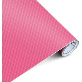 Resim Pembe-30x127cm-3d Renkli Karbon Fiber Etiket Rulo Streç Film Araba Motosiklet Evrensel Dıy Styling Vinil Çıkartması 30c 