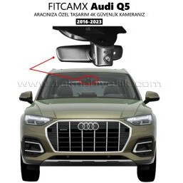 Resim FitCamX - Audi Q5 Modele Özel 4K Araç Kamerası (2016-2023)(FT-HY7708-Q5) 