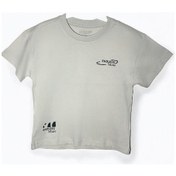Resim Erkek Bebek Pamuklu Sırtı Baskılı Skate T-shirt-15702 Taş 