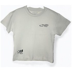 Resim Erkek Bebek Pamuklu Sırtı Baskılı Skate T-shirt-15702 Taş 