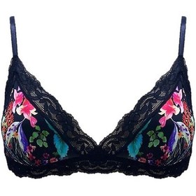 Resim Deep Secret Çiçekli Yakaları Siyah Dantelli Bralet Ds200475br 001 
