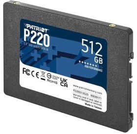 Resim Patrıot 512GB P220 P220S512G25 550-500MB/S Sata-3 SSD Disk 