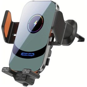 Resim Xuweiwei X16 15w Akıllı Kablosuz Araç Şarj Cihazı Manyetik Montajlı Hızlı Şarj Otomatik Açma Kapama Düşük Sıcaklık Kamera Dostu Tasarım 