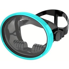 Resim Elmpaly Siyah Beyaz Oval Şnorkel Maskesi Geniş Görüş Açılı Yüzme Gözlüğü Güçlendirilmiş Cam Siyah Ve Beyaz 