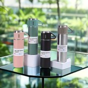 Resim Üç Kapaklı Bir Bardak 500ml/16.9oz Set, Paslanmaz Çelik Kupa Seti İş Hediye Kutusu - Kahve, Çay ve Sıcak İçecekler için Uygun, Ofis ve Okul Malzemeleri, Anneler Günü Babalar Günü Hediyesi, Ev Kampı ve Dış Mekan Seyahati için Uygundur 