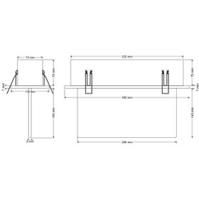 Resim Arsel Arselite Eko AE-2223-L Sıva Altı Acil Çıkış Yönlendirme Armatürü Sürekli ve Kesintide 180 Dak. 