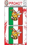 Resim Vespa 3d Damla Logo 2 Li Sticker 14 
