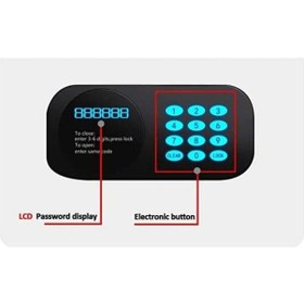 Resim Closter Cls-24 Pro Üst Segment Çelik Para Kasası 25x35x19 Cm 