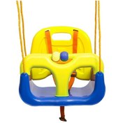 Resim Çocuk & Bebek Salıncağı Salıncak Emniyet Kemerli Sarı Lacivert 