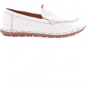 Resim Dgn Kadın Dikiş Detaylı Loafer Ayakkabı Beyaz 71432110 