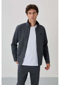 Resim Tommy Life Carlos Antrasit Melanj Standart Kalıp Erkek Eşofman Takım - 85209 Antrasit - Melanj Antrasit Melanj 