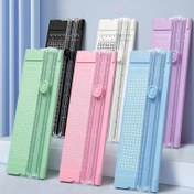Resim Moda Popüler Guillotine A4/A5 Kağıt Fotoğraf Kesicileri Kesici Scrapbook Trimmer Hafif Kesme Makinesi Ofis Malzemeleri 
