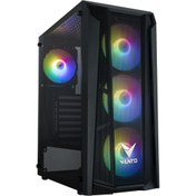 Resim VENTO VENTO VG15FE Mid Tower, 750W 80+ Siyah, Temperli Cam, RGB, ATX GAMING KASA 