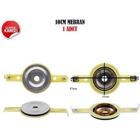 Resim Oto Dome Tweeter Mebranı 1 Adet 10Cm Uyumlu Tamir Kit 