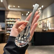 Resim Earl Hammer Desen Yüksek Parlatma Kalitesi 2 adet Paslanmaz Çelik Çorba Kaşığı Seti - Büyük Kapasiteli, Derin Kase, Ayna Parlatmalı Masaüstü Eşyaları, Tatlılar, Meyveler ve Ev Mutfak Kullanımı için Uygun 