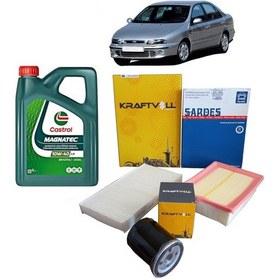 Resim Fiat Marea 1.6 16v Yağ Bakım Seti Castrol Magnatec 10w 40 N11.5641 
